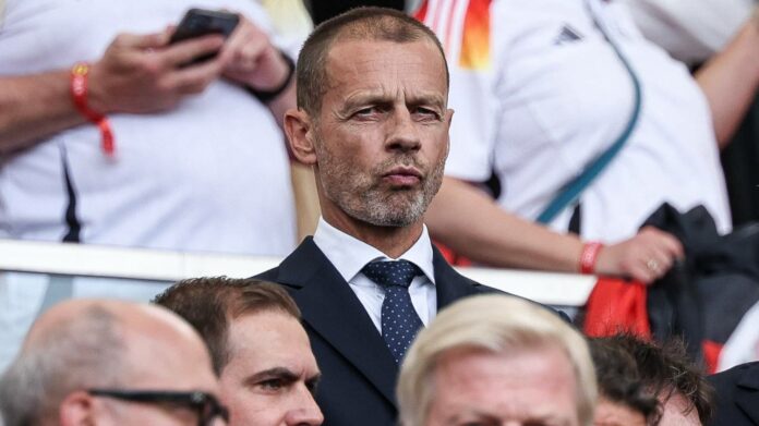 _methode_times_prod_web_bin_d128ffb1-2f1d-4fa6-8f2b-ba6ab2af8916 Ceferin faces accusations of hypocrisy over Uefa’s use of an “aviation taxi” at Euro 2024 IMAGO/NICO HERBERTZ